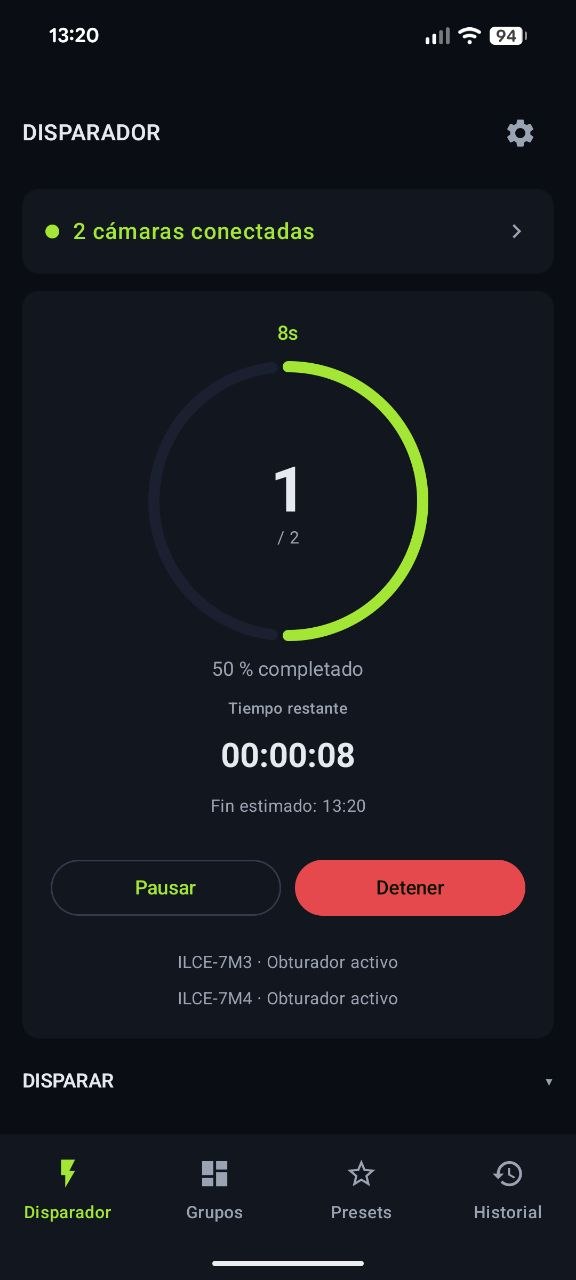 Running session, dark theme
