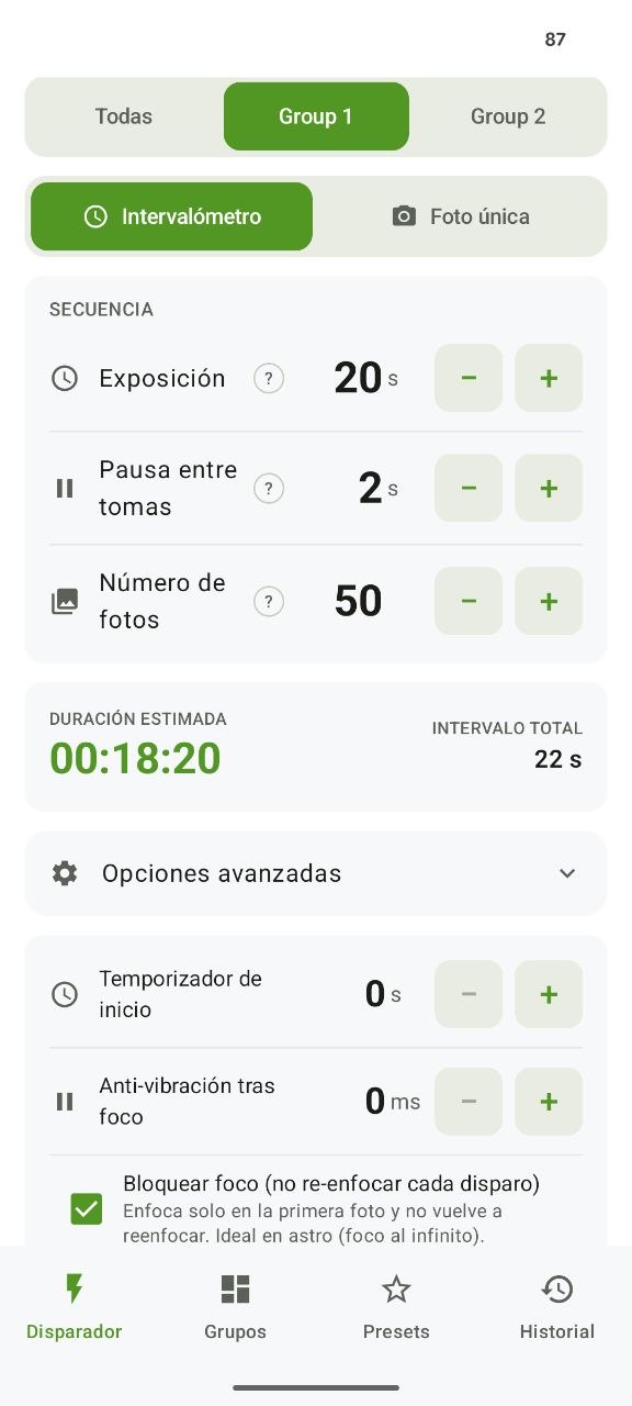 Shooter screen, light theme