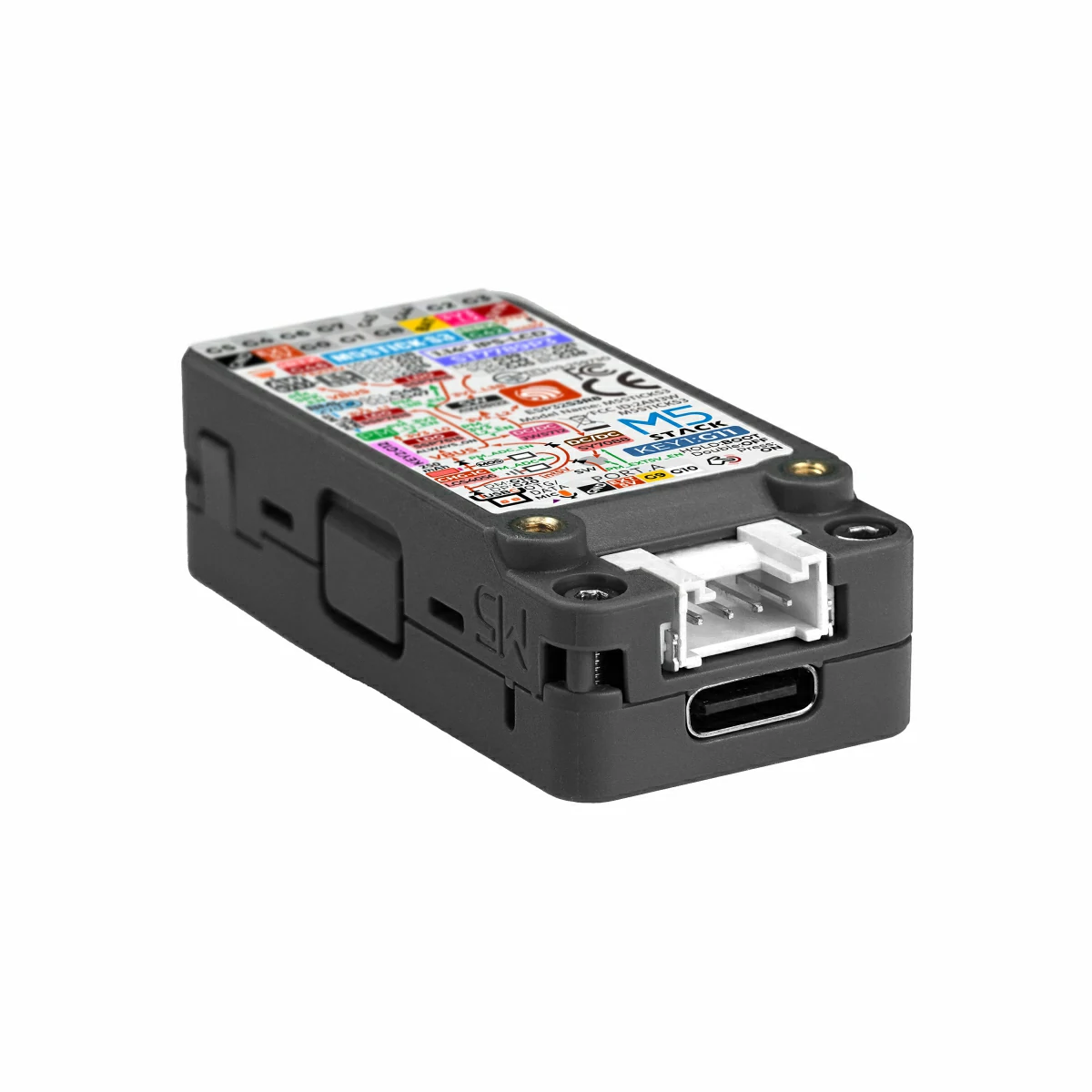 Cara trasera de la M5StickS3 con el USB-C y el conector Grove